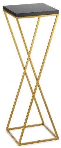 LOFT virágtartó állvány 70x24 cm arany/fekete