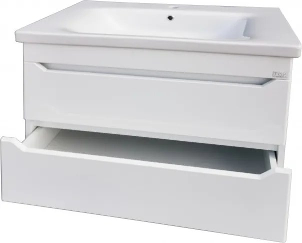 TMP SHARP 100 fali fürdőszobabútor - Sanovit Soft 13100 porcelán mosdóval - 101 x 45,5cm