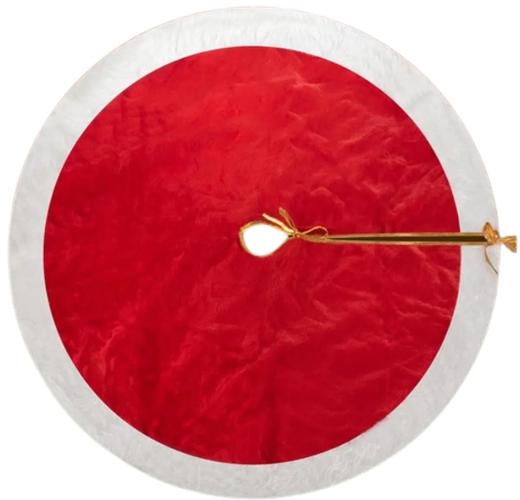 Karácsonyfa alátét RED VELVET 90 cm, piros
