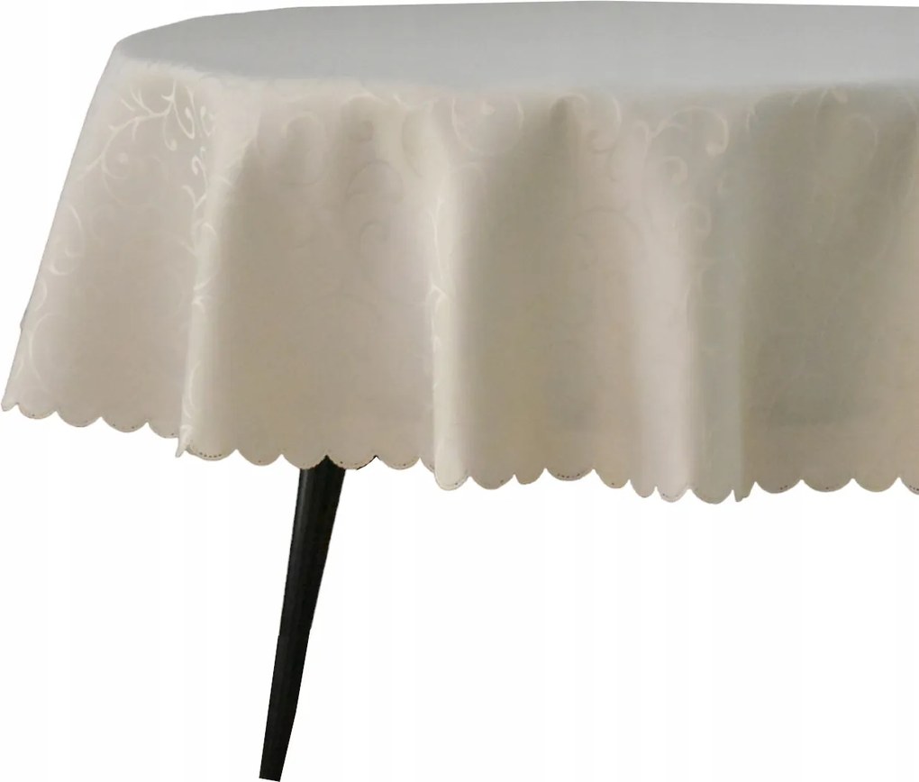 Abrosz Foltálló Ovális 110X400 CM Krém Ág Mintás Escandia Ovális Karácsony