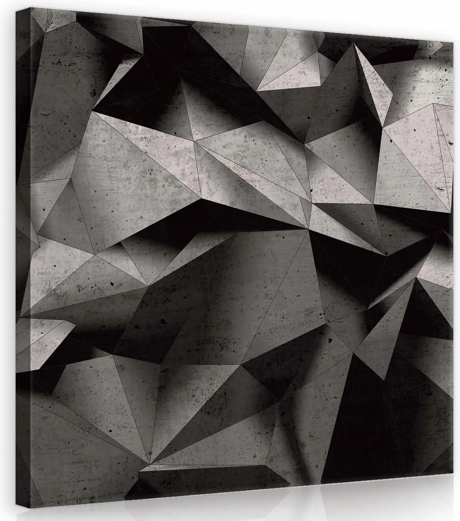 Vászonkép 40x40 Geometrikus illúzió – Modern minimalizmus a nappaliba