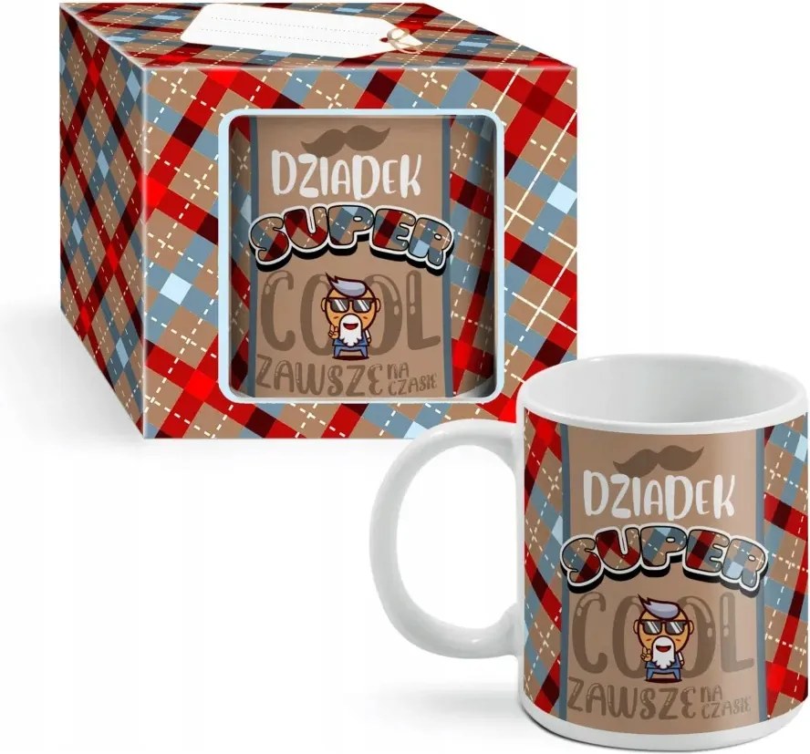 Aranyos bögre, készen arra, hogy ajándékba add Nagypapa napjára