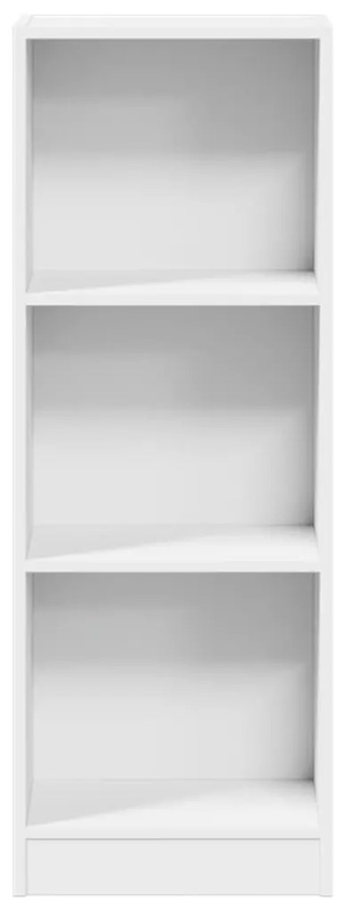 fehér szerelt fa könyvespolc 40 x 24 x 109 cm
