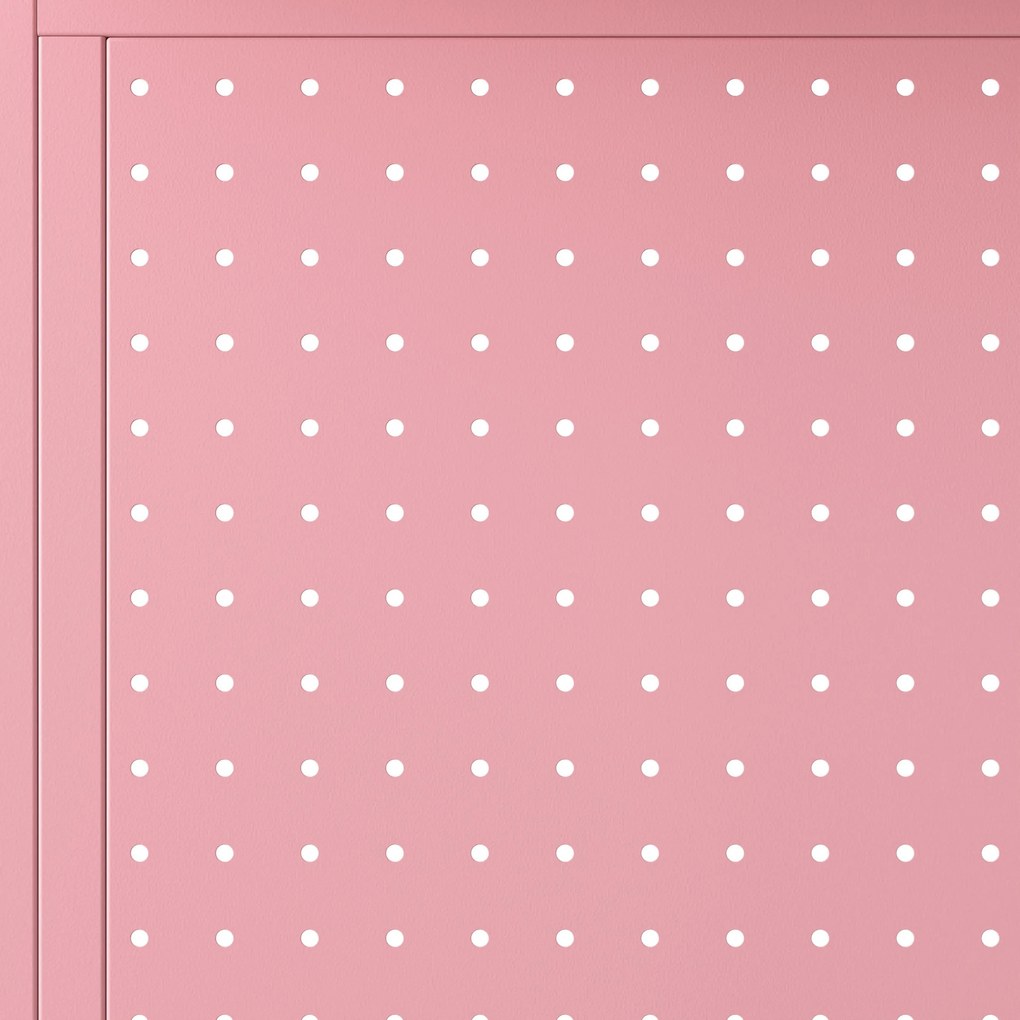 WENDY fém íróasztali feltét, 1150 x 980 x 220 mm, rózsaszín