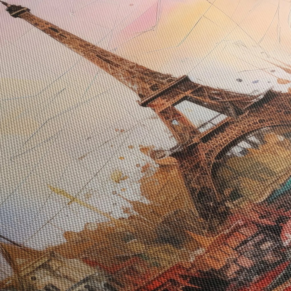 Kép - Az Eiffel-torony festménye (70x50 cm)
