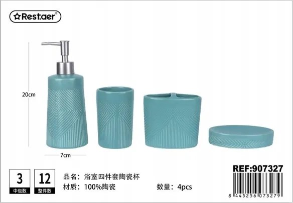 Elegáns fürdőszoba szett Morandi színben