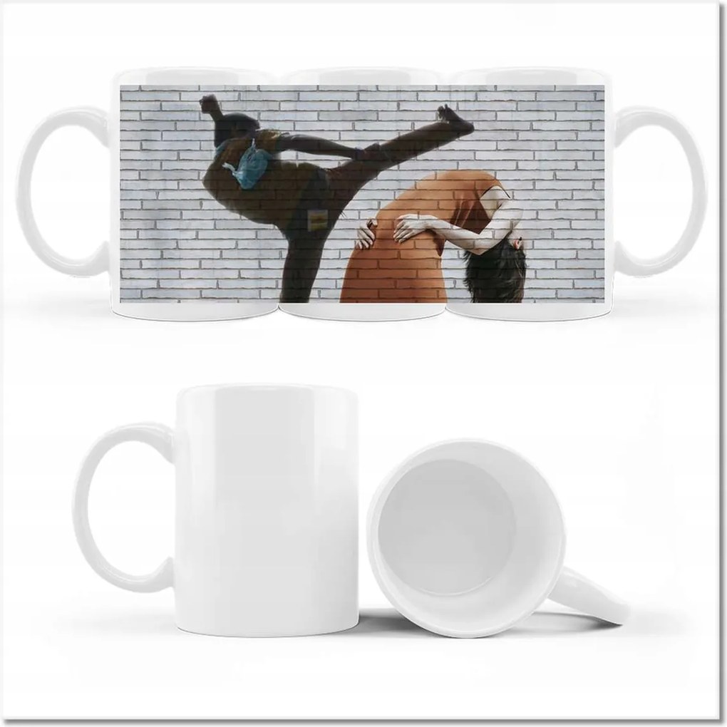 Graffiti mintás bögre Utcaművészet