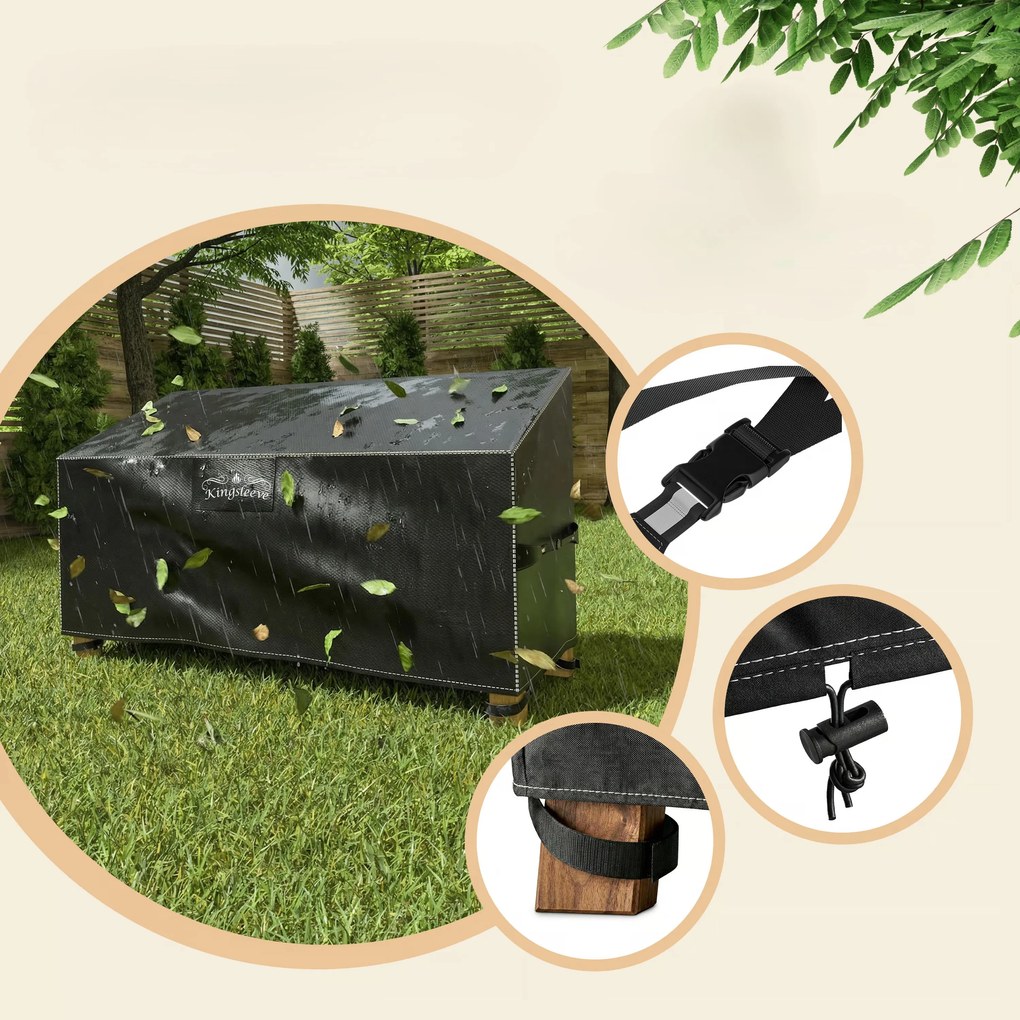 Deuba Védőhuzat kerti padra 134x66x63/89 cm - antracit