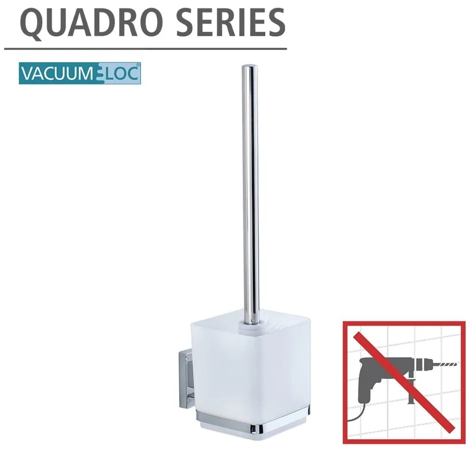 Vacuum-Loc öntapadós WC-kefe tartó, max. 33 kg - Wenko
