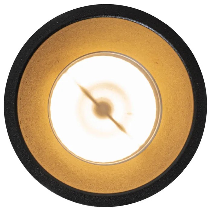 Dept modern beépíthető spotlámpa szett, 6 darabos, fekete arannyal GU10 70mm IP44