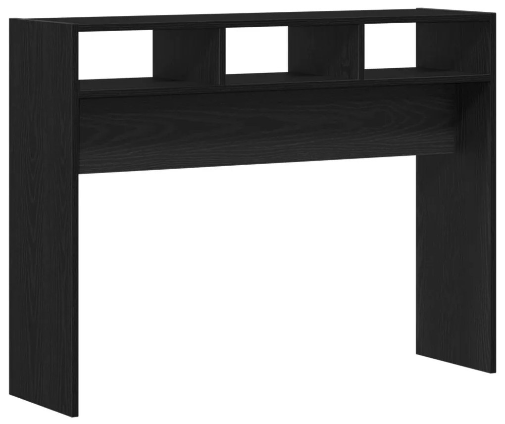 Fekete Tölgy Konzolasztal 105x30x80 cm Műanyag