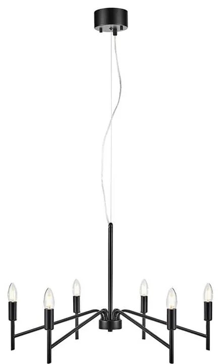 Monarch fekete függőlámpa, ø 70 cm - Markslöjd