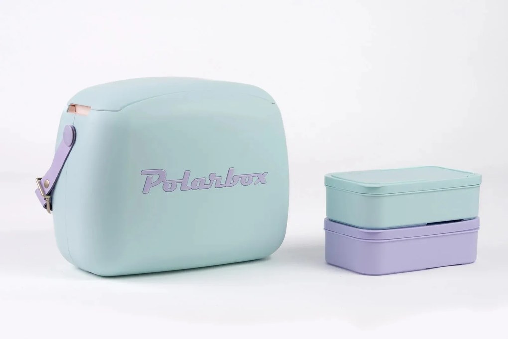 Cool box POP Summer style, 6 l, égszínkék/lila - Polarbox