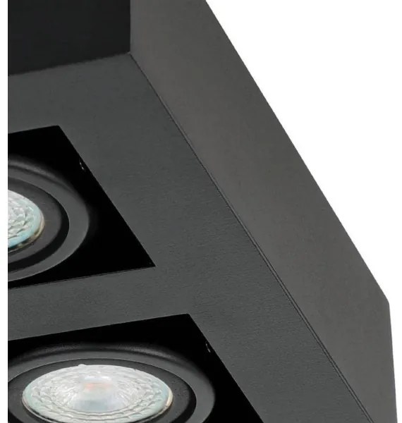 Eglo 31065 - MENDOZA LED spotlámpa 4×LED, 4,7 W, 230 V, 3000 K, fekete
