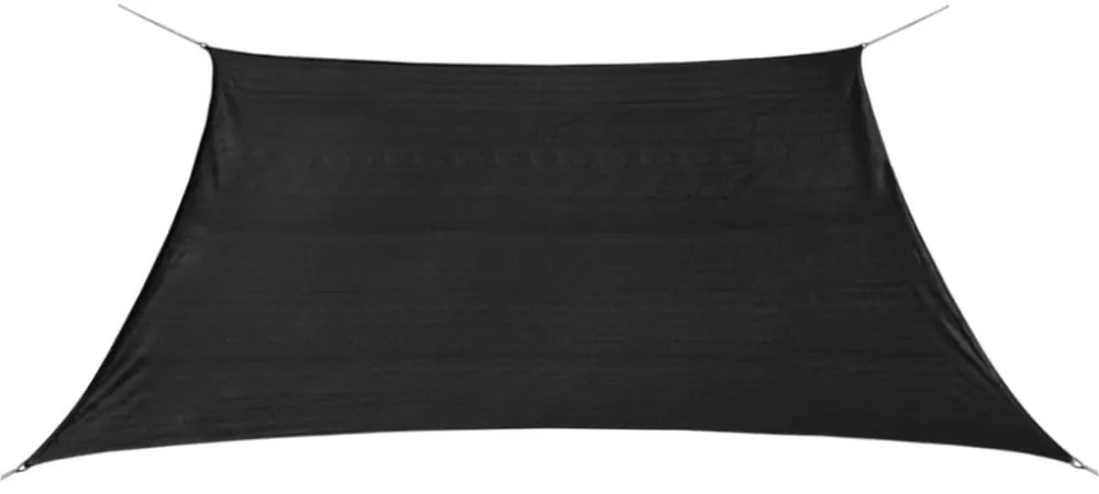 négyzet alakú HDPE napvitorla 2 x 2 m antracitszürke