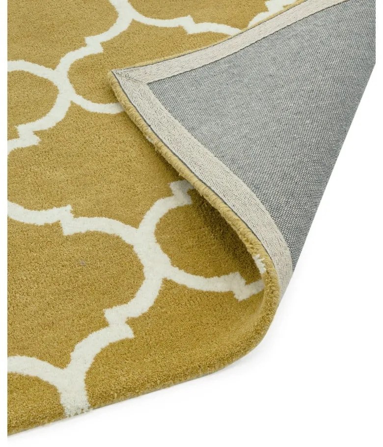 Okkersárga kézi szövésű gyapjú szőnyeg 160x230 cm Albany – Asiatic Carpets