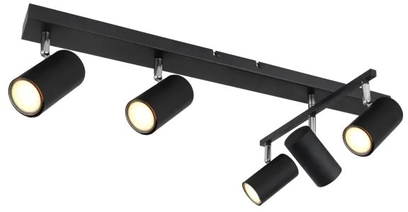 Globo 57911-5B - spotlámpa ROBBY 5xGU10/35W/230V fekete