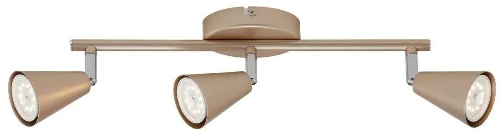 Briloner 2849-037 - LED Spotlámpa GOLD BASIC 3xGU10/5W/230V