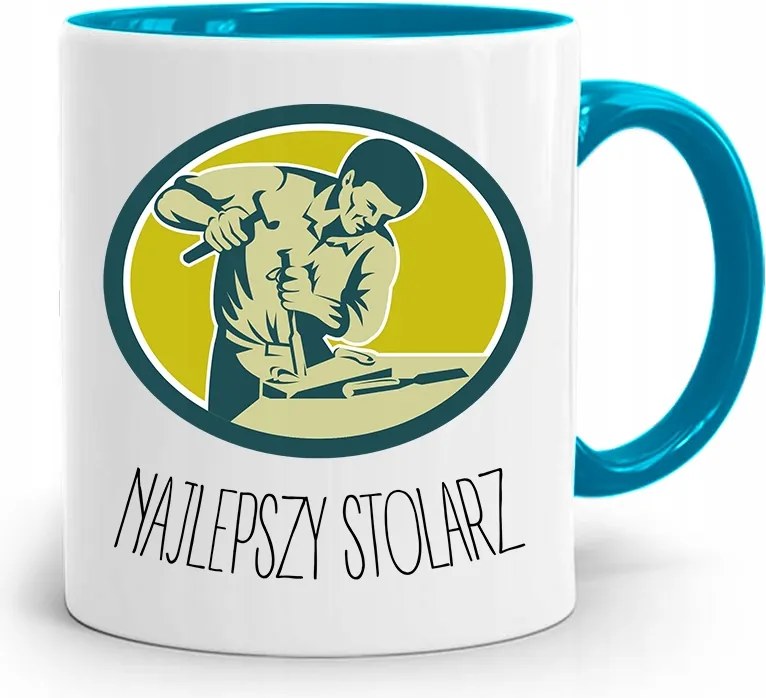 Kék Asztalos Bögre A Legjobb Asztalos fényképes nyomtatással