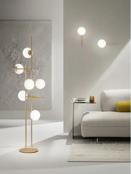 Ondaluce - Fali lámpa JEWEL 1xE14/10W/230V arany/fehér