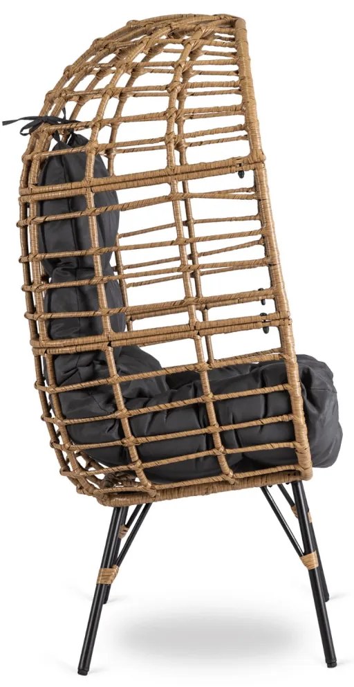 Fotel Ogrodowy Wypoczynkowy MADISON Szary