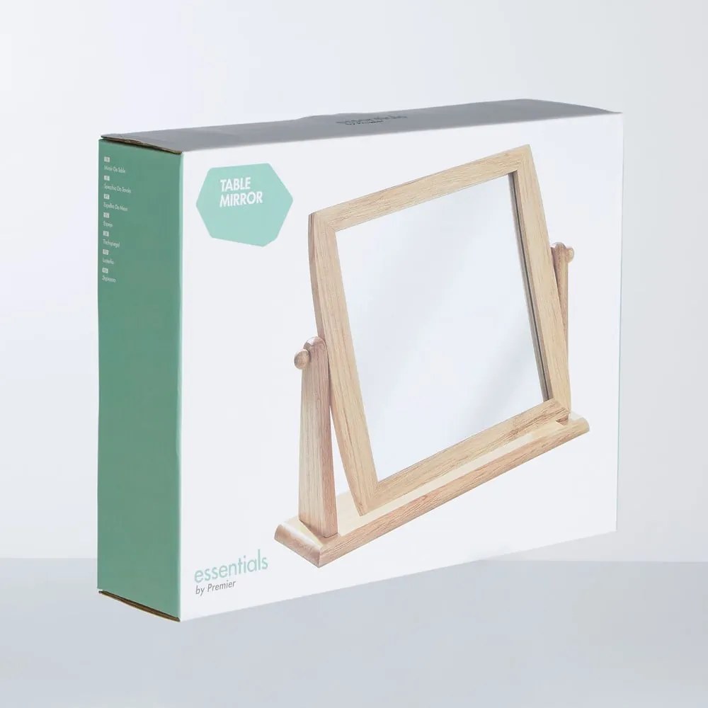 Tükör tömörfa kerettel 33x27 cm – Premier Housewares