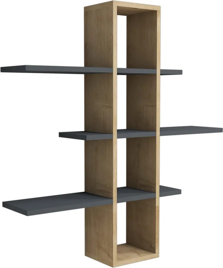 Ardo fali polc, antracit, 96 cm