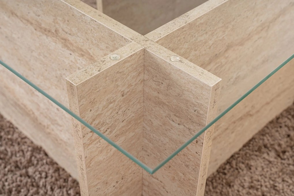 Dohányzóasztal Vetrino - Travertine