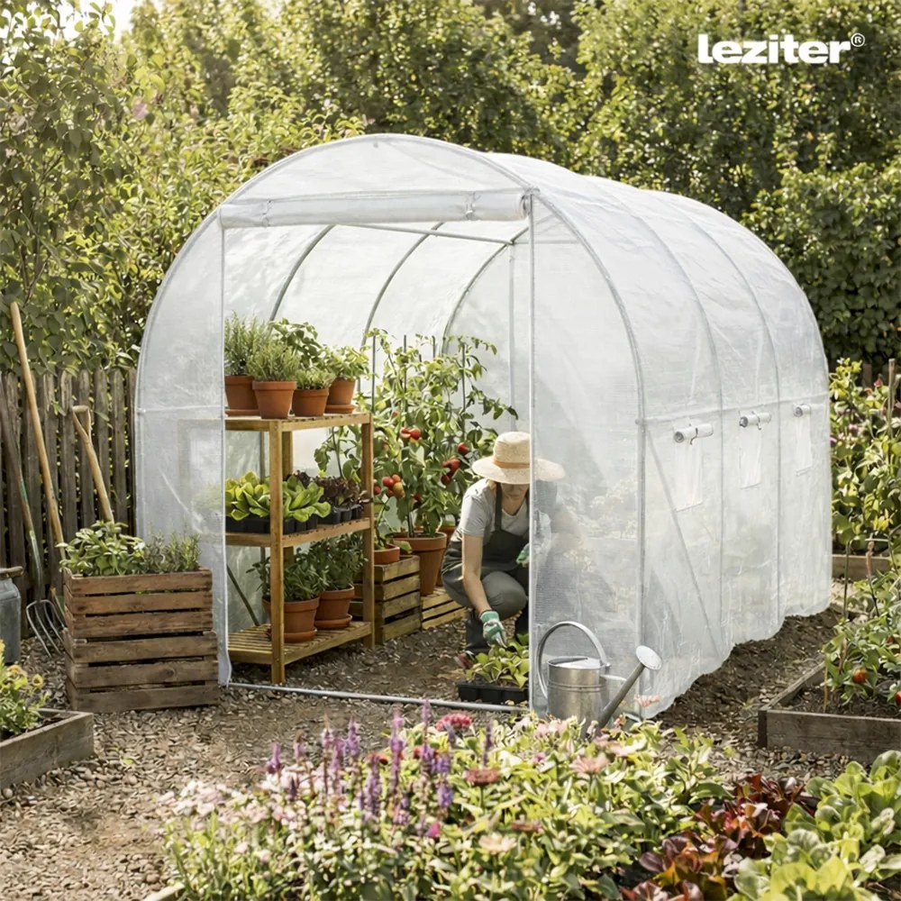 Fóliasátor 200x200x300 cm váz+fólia