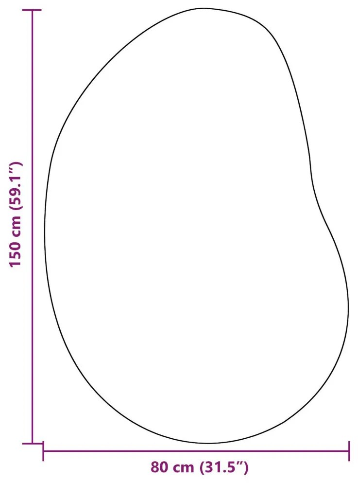 Területszőnyeg Erdőzöld 80x150 cm Poliészter Csúszásmentes