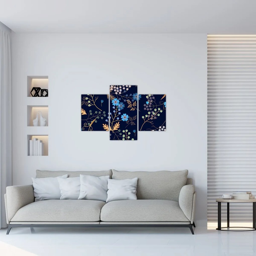 Kép - Őszi virágok (90x60 cm)