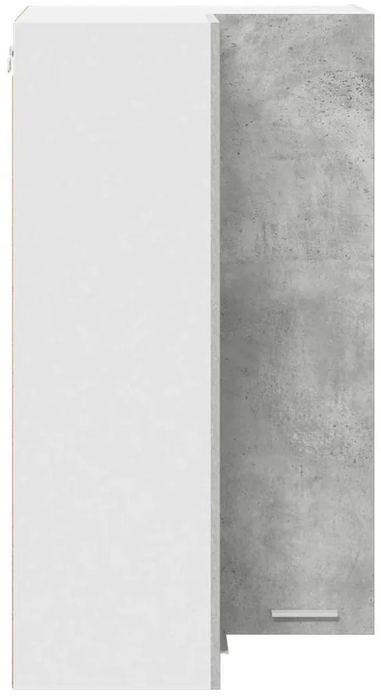 Függő szekrény Riga Beton szürke és fehér 57 x 57 x 100 cm