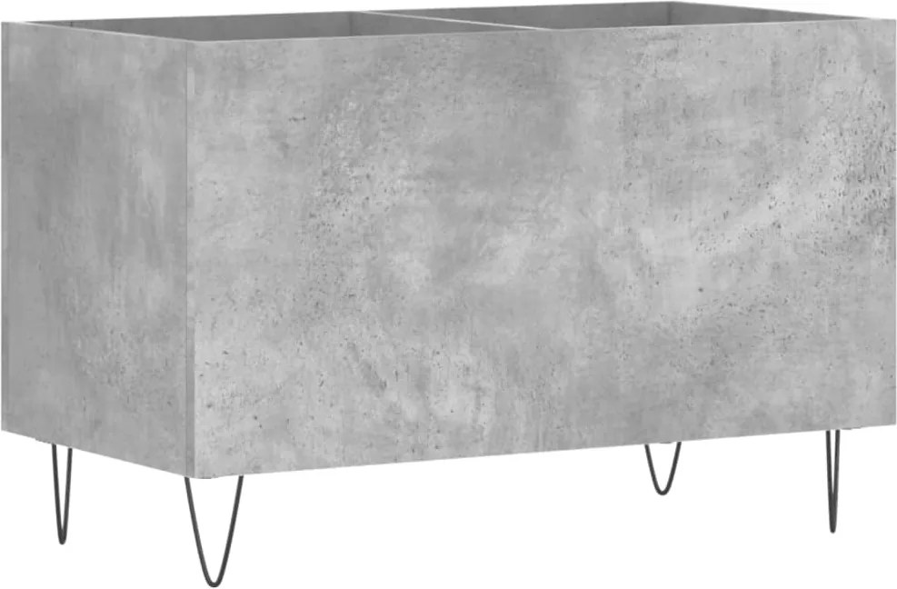 vidaXL betonszürke szerelt fa hanglemezszekrény 74,5x38x48 cm