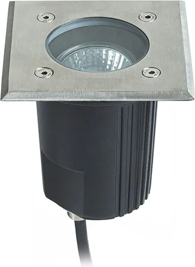 RENDL ORBU SQ 10 süllyesztett lámpa rozsdamentes acél 230V LED GU10 15W IP67