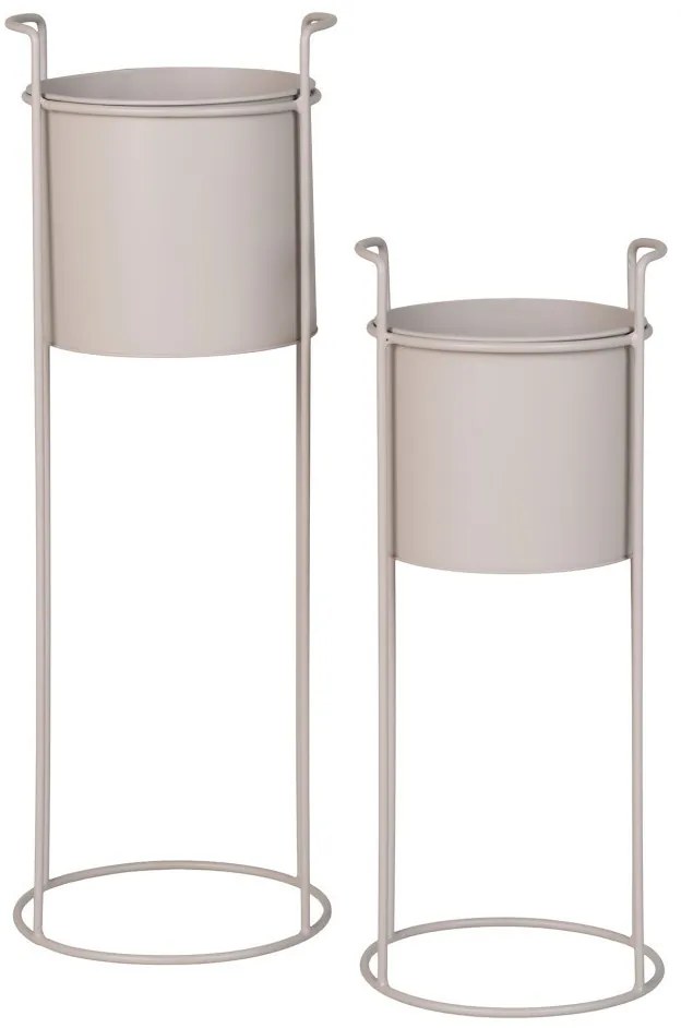 Rabo virágcserép, acél, homok, 2db