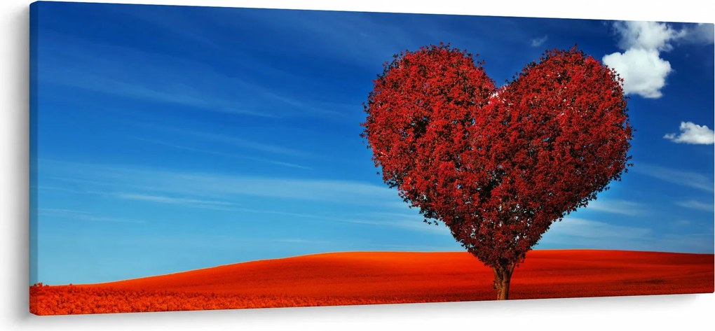 Kép - szív, fából (120x50 cm)