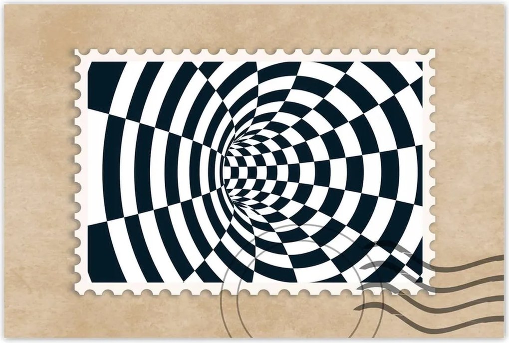 Poszterek 120x80 Absztrakt fekete-fehér