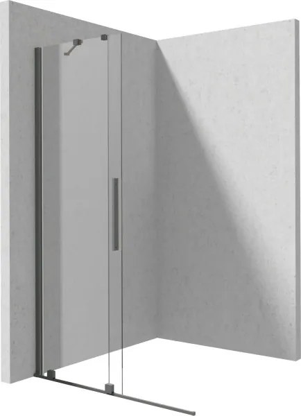 Prizma csúsztatható walk-in zuhanyfal_90x195, titán