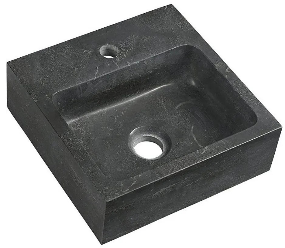 Sapho - BLOK fali mosdó 30x30 cm antracit