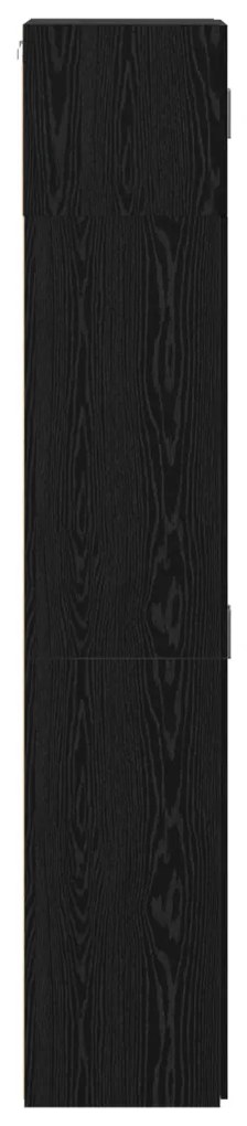tárolószekrény Fekete tölgy 70x42.5x225 cm Mérnöki Fa