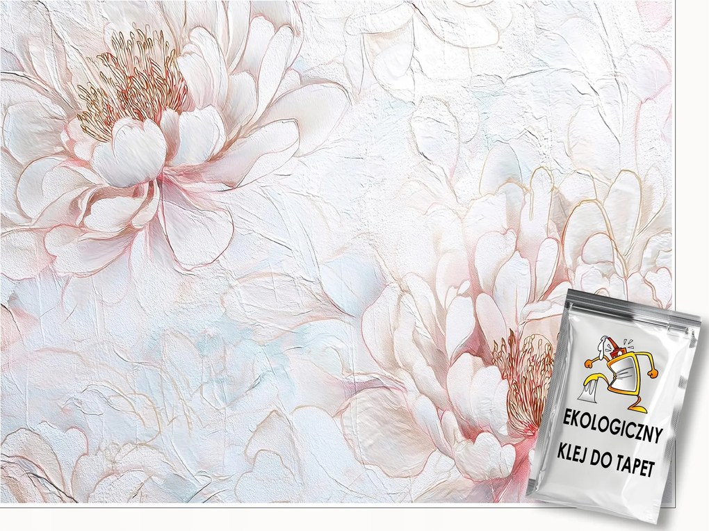 Fotótapéta Virágok Bazsarózsa Absztrakt Fal Hálószoba Nappali 250x175