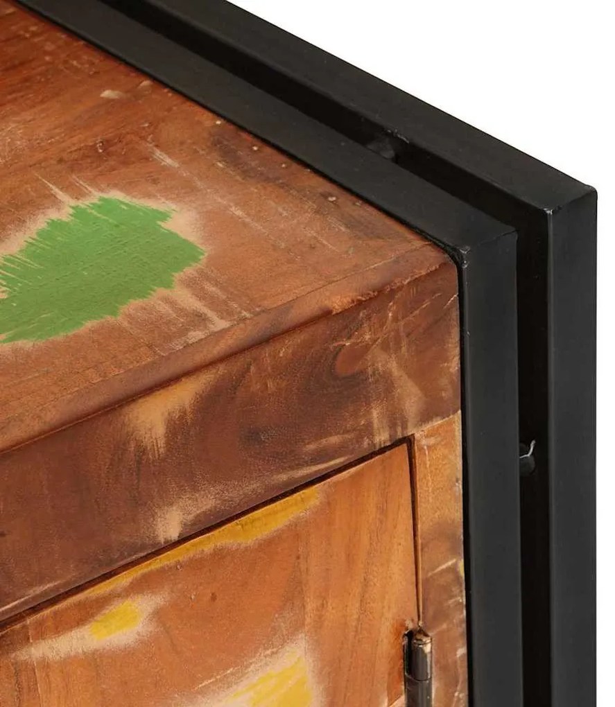 TV szekrény Sokszínű 120 x 30 x 50 cm tömör újrahasznosított fa