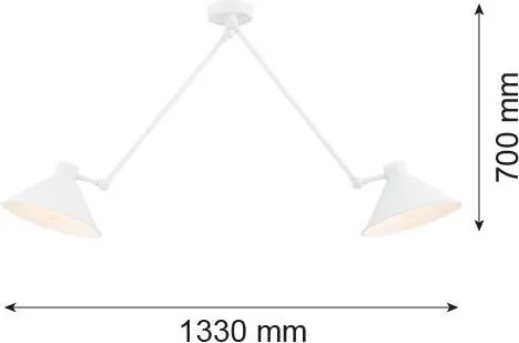 ARGON 861 ALTEA Többágú Függesztett Lámpa Fehér E27 IP20