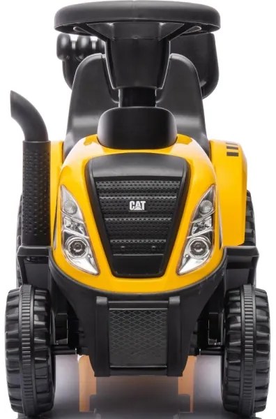 Push autó traktor CAT 2xAA sárga/fekete