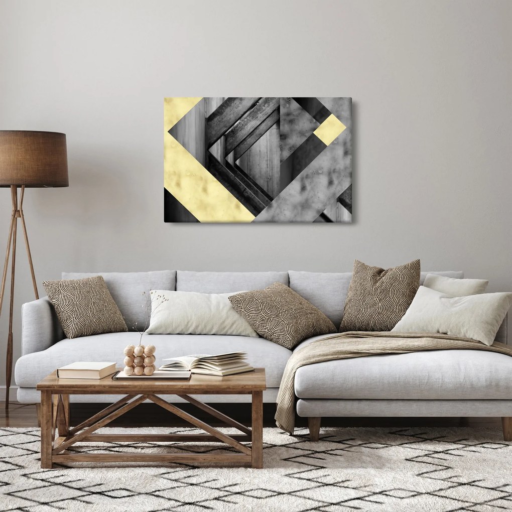 Kép - Texturált formák (90x60 cm)