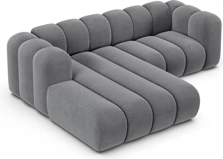 Világosszürke sarokkanapé (bal oldali) Lupine – Micadoni Home