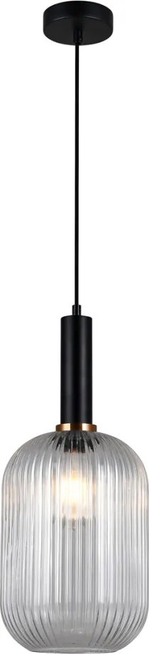 ITALUX PND-5588-1L-BK-CL ANTIOLA Egyágú Függesztett Lámpa Fém E27 IP20