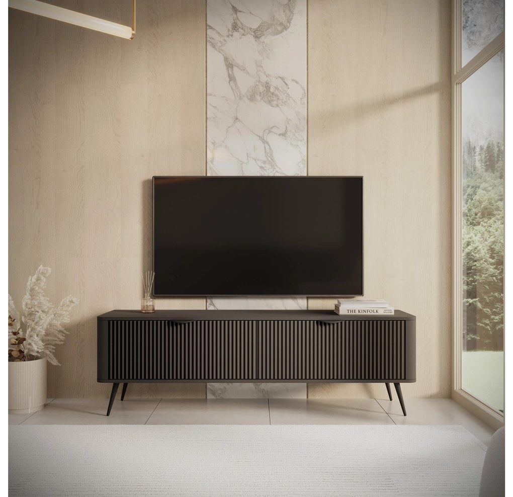 TV asztal/szekrény Lethe II (fekete). 1097482