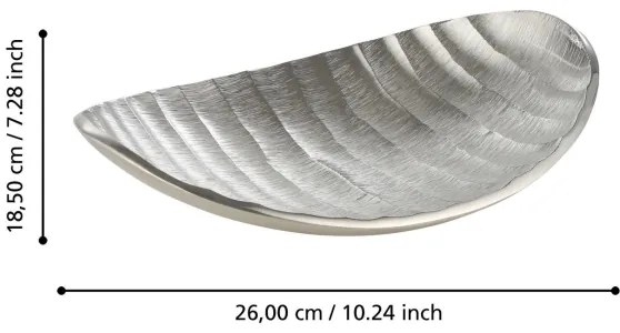 Eglo 427012 - Dekoratív tálca FORLEYET 18,5x26 cm ezüst