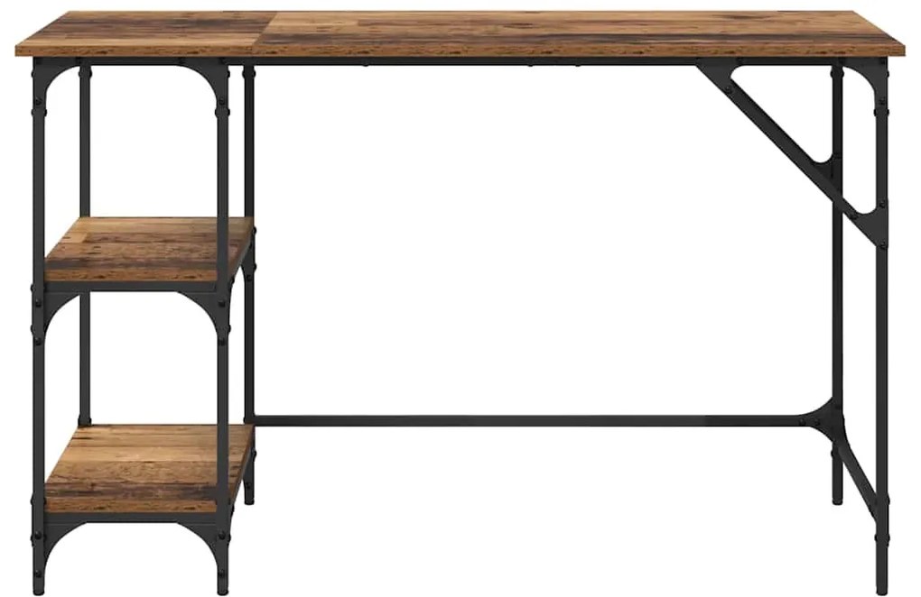 vidaXL Asztal Öreg fa 120 x 50 x 75 cm Faanyag